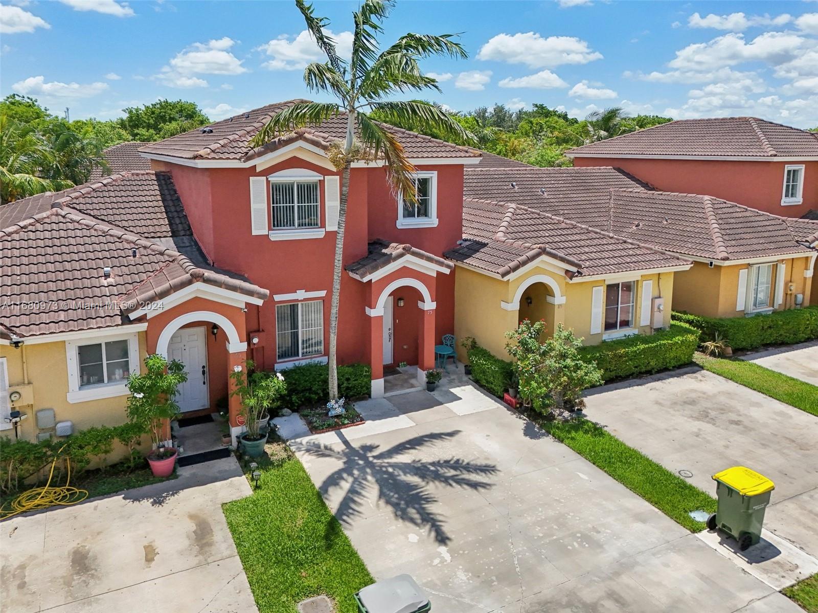 Beautiful 4-bedroom, 3-bathroom townhome with a spacious, open floor plan. This oversized townhome is located in highly sought-after Mowry Villas. This home offers inviting living and dining areas, a fully equipped kitchen with built-in cabinets, and a convenient passthrough window. One bedroom and a full bathroom are on the ground floor, while the upper floor hosts three additional bedrooms and two full bathrooms. Enjoy the comfort of a screened porch and a fully fenced backyard with a bonus large storage shed. Extended driveway for multiple-car parking. It's conveniently located near downtown Homestead, US1, Krome, and the Turnpike. Close to great schools, restaurants, and shops, just a short drive to the Florida Keys. Low HOA!!! Enjoy a 3D virtual tour. May the Force be with you!