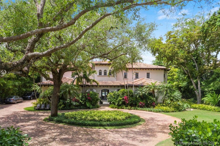 This classic Mediterranean-style house is located in the highly desired neighborhood of Ponce-Davis. Comfortably situated on a quiet cul-de-sac street, this 6 bedroom, 7.5 bathroom home boasts tremendous outdoor spaces such as a summer kitchen, jacuzzi, pool, and covered porch. 

This resort-style estate includes a gourmet kitchen, home office, game room, and full gym.