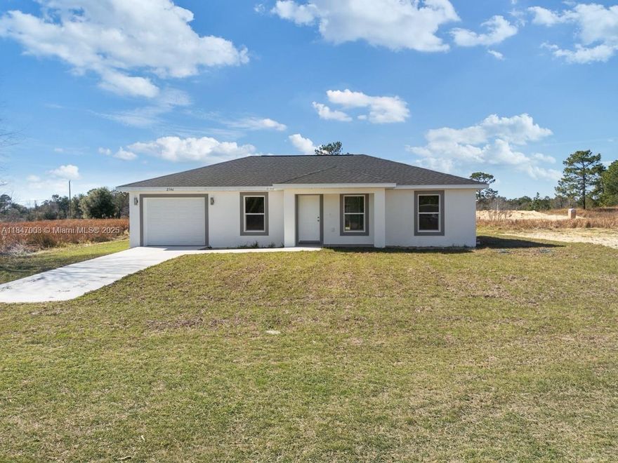 Welcome to this ready-to-move-in, new construction home in Dunnellon, Florida. Designed with affordability and efficiency in mind, this compact gem is perfect for first-time homebuyers, downsizers, or investors seeking a prime short-term rental opportunity. This perfect starter home is located in a rural area where 100% financing is available through USDA loans, and additional Down Payment Assistance programs can further ease the path to achieving homeownership! Dunnellon is a great place to live for those seeking a quiet, rural lifestyle with a low cost of living and strong ties to nature. Key attractions include the Rainbow River, as well as its convenient location to other central Florida attractions like Crystal River and Ocala and the World Equestrian Center.