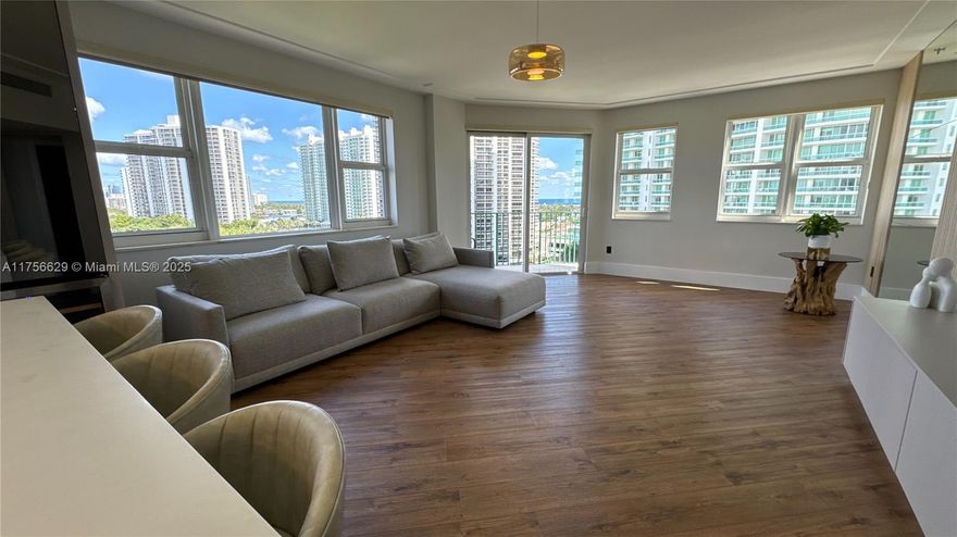 Gorgeous lake and golf course views from all rooms in this 3 Bed/3 Bath apartment in Turnberry Village in the heart of Aventura, inside golf course. Great floor plan featuring! The owner just remodeled the unit with an open kitchen with new cabinets, stainless steel appliances, granite countertops, natural light throughout all 3 Bedrooms, tile floors, high-impact doors & windows, marble baths, and custom-made walk-in closets. Washer & Dryer inside unit. 2 assigned parking spaces, valet available 24 hours and 1 storage. Enjoy Resort-like Amenities: infinity pool, Jacuzzi, Spa w/Sauna, fitness center, kid's playground, pool service, barbecue area billiards room. A+ schools in the area! Close to Aventura Mall! Pets allowed and OK to lease the first year!