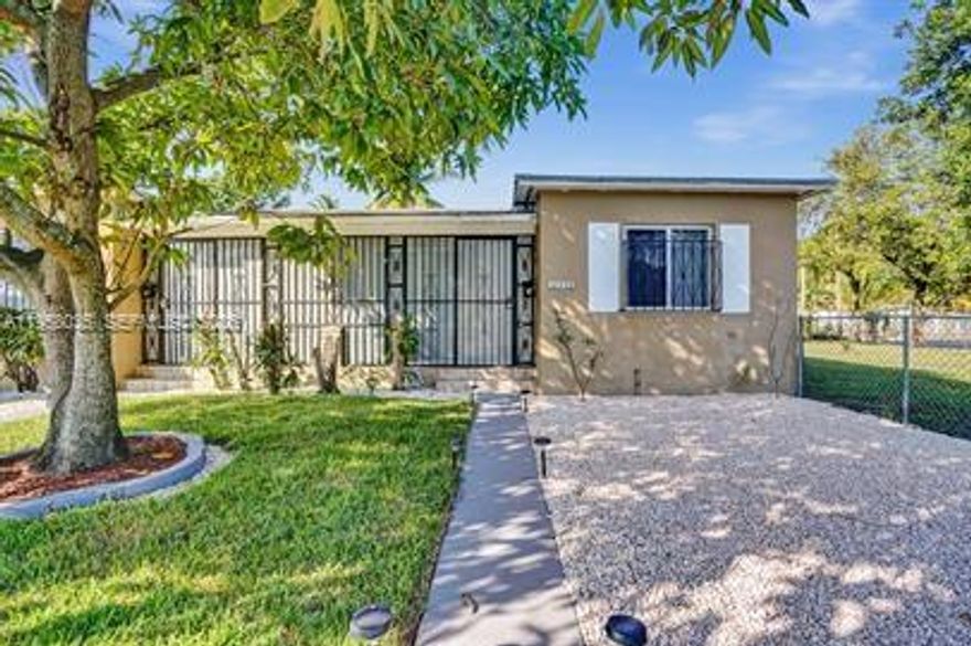 Bright apartment 2 bedrooms, one bathroom centrally located in Miami. The unit has tile floors throughout, nice and clean appliances, gated parking space and large fenced in yard. Rent includes lawn maintenance. No washer/dryer.