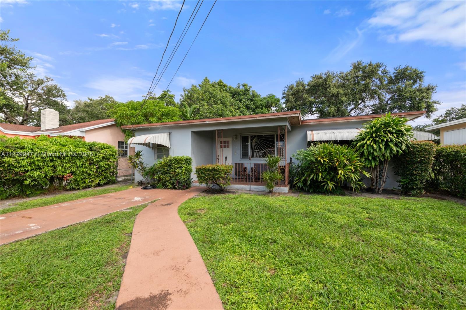 Located in the heart of Miami. This 3-bedroom, 1-bath single-family home sits on a generous lot with lush greenery and a private feel, this property offers a welcoming open porch, spacious yard, open eat-in kitchen and in-home laundry. Recent updates include a new roof in 2023, AC system 2020, and electrical updates in 2020. Centrally located just minutes from I-95, the Palmetto Expressway, and Miami International Airport, this move-in ready home is an excellent choice for buyers or investors seeking a property in a prime Miami neighborhood. This opportunity combines location, value, and long-term potential in Miami real estate.
Note: along with central air, AC wall units still functional