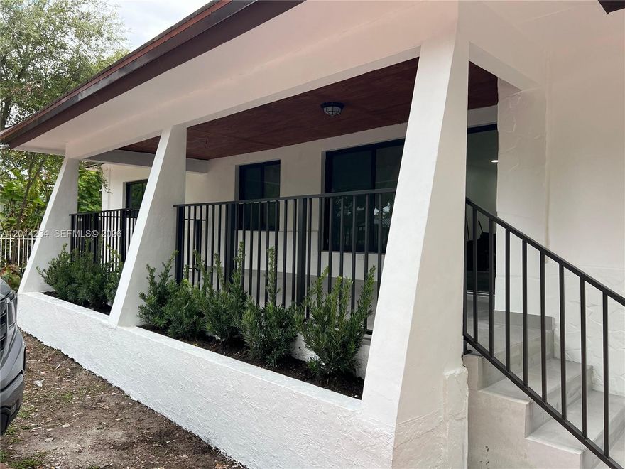 Completely Remodeled 4BR 3BATH HOME LOCATED IN WEST MIAMI minutes from Coral Gables. Brand New Roof and Brand New Impact Windows and Doors throughout the home. Brand New European Wood Kitchen Cabinets W/ Quartz Countertops and Brand New Appliances. Brand New Ceramic Tile floors throughout . Completely remodeled bathrooms W/ all new vanities and fixtures. Brand New High Efficiency A/C unit. Upgraded Electrical and Plumbing throughout. Custom interior doors. New Tankless Water-heater and Washer and Dryer. House has beautiful landscaping and great Curbside Appeal W/Large Porch.