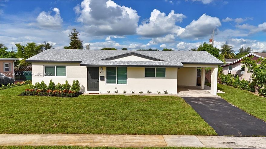 NO HOA! Welcome to your dream home in Deerfield Beach! This beautifully updated 3-bedroom, 2-bathroom pool home offers the perfect blend of comfort, style, and modern convenience. Come inside to a spacious, open living area featuring luxury vinyl flooring throughout, creating a seamless and elegant look. The updated kitchen is a standout, complete with quartz countertops, sleek modern cabinetry, and black stainless steel appliances, perfect for both everyday living and entertaining. Enjoy added peace of mind with full hurricane impact windows and doors. Enjoy your screened-in patio, where you can relax or entertain while overlooking your private pool. The fully fenced backyard provides privacy, and includes a large shed for additional storage. Additional highlights include an interior laundry room, a well-fed sprinkler system, and a roof replaced in 2023. Ideally located near top-rated schools, shopping, dining, and the beautiful beaches of Deerfield, this home truly has it all.