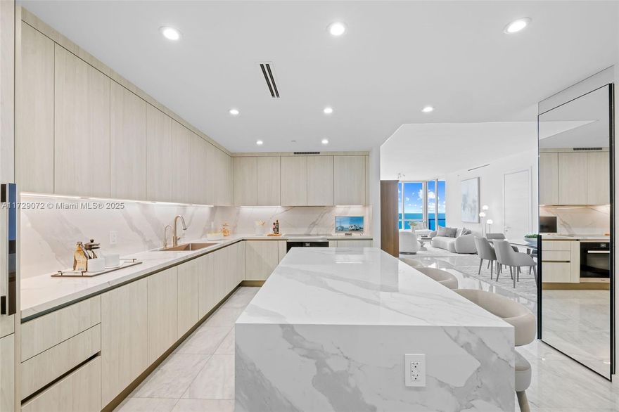 Indulge in coastal elegance at this RENOVATED ultra-luxury oceanfront condo. Panoramic views of the ocean set the stage for modern living in this meticulously renovated 2-bed, 2.5-bath residence. Floor-to-ceiling windows flood the space with natural light, seamlessly merging the sleek kitchen, inviting living area, and dining space. The primary suite offers a tranquil escape, complemented by a spa-like ensuite including ample walk-in closet space. A private balcony invites al fresco moments with endless sea vistas. The Continuum 12 Acre South Beach ocean front property is second to none amenities and beauty wise on FL's Gold Coast located in the prestigious South of Fifth Area.