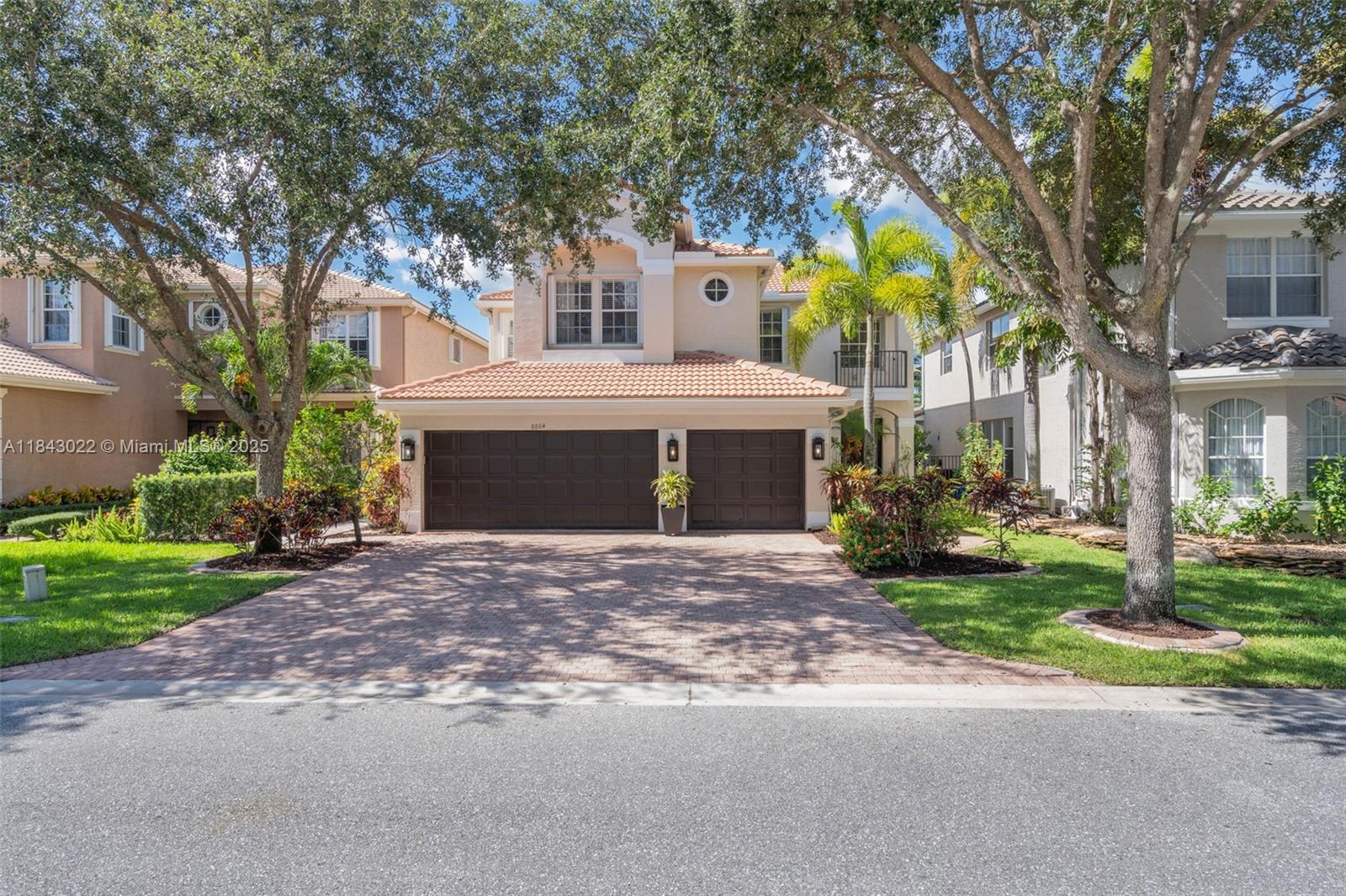Experience the perfect blend of space, style, and functionality in this beautifully upgraded Topaz model in Canyon Lakes. This 6-bedroom, 4-bathroom home offers generous interior living, featuring wide plank engineered hardwood floors, high hat lighting, and Pottery Barn light fixtures throughout the main level. The oversized primary suite includes a serene sitting area and a newly renovated bathroom and walk in closets. Additional upgrades include new plantation shutters, 2023 kitchen appliances, a new washer and dryer, and dual-zone A/C units (2024 ,2020). Relax outdoors on the screened patio with tranquil lake views. The fully fenced back yard has plenty of space for a pool. Located in a prime gated community with clubhouse, community pool, fitness center, tennis courts and more.