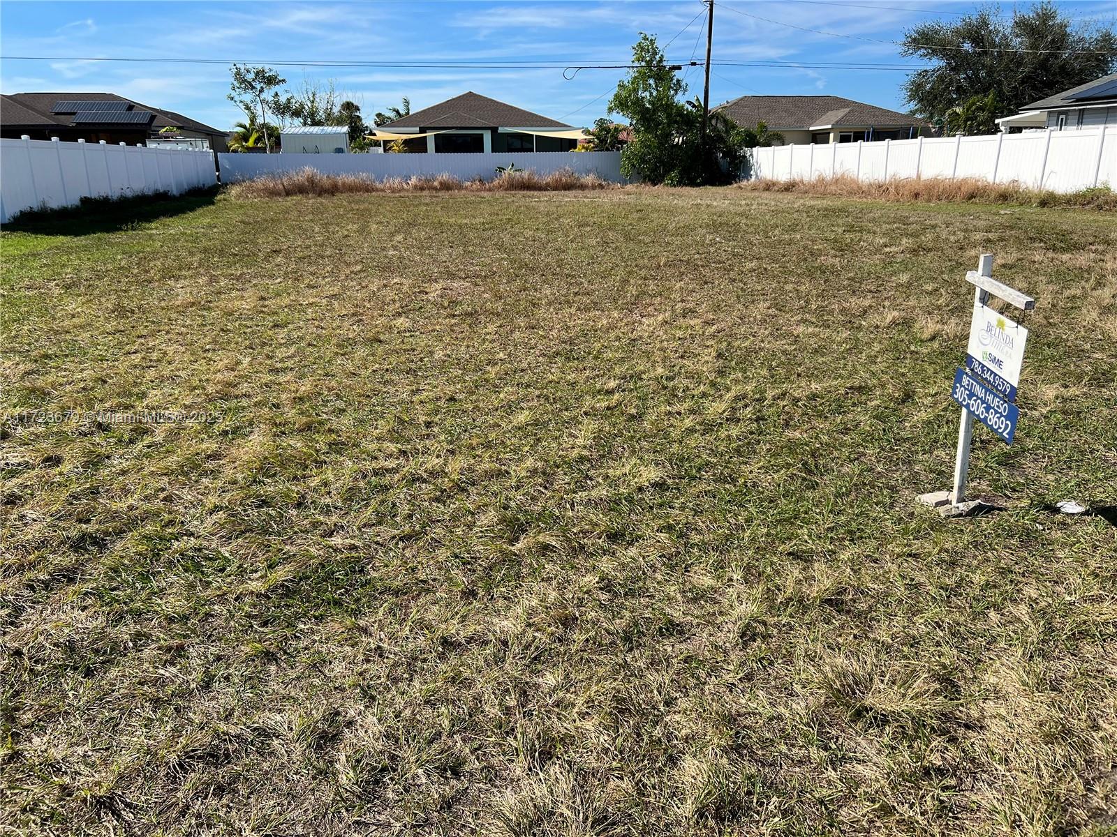 Prime opportunity to build your custom dream home in the tranquil and growing community of Cape Coral! This generous lot provides ample space and flexibility to design a residence that perfectly suits your lifestyle. Located in a peaceful neighborhood with close proximity to local amenities.  This property is ideal for buyers looking to create their own slice of paradise. Don't miss this chance to craft your perfect home in one of Florida’s most desirable areas! Lot is 80 X 120.
