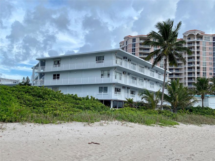 Beachside living at it's best! Freshly painted, decorated and updated kitchen counter and backsplash. Bright studio located at The International Studio Condominium, a beachfront community. Studio is located on the first floor and is overlooking the pool. It is offered fully furnished with a king size Murphy bed, sofa, dresser, bar stools and a television. Unit is located on the first floor with a view of the pool. Kitchen is fully equipped with a refrigerator, range and microwave. Rent includes WIFI, water and electricity. Laundry facilities are located on each floor. One assigned parking space is included. Community is gated and has direct access to the beach.