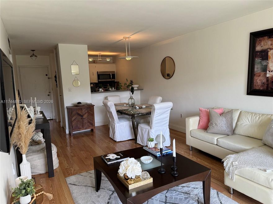 Beautiful and spacious 1 bed/1 bath condo, unit has tile and wood laminate floors throughout and large walk-in closets in the master bedroom. It has one assigned parking space. Community pool and laundry facility on site. 
The apartment is located near major highways, shopping, restaurants, and entertainment centers, all within walking distance of the apartment, a short drive from some of Miami's most beautiful beaches, including Haulover Beach and Bal Harbor Beach and close to major employment centers, including downtown Miami and Miami International Airport. This location is already desirable and is now experiencing an increase in new developments and renovations, this growth is significant making it an attractive opportunity for investors and residents. “Seller is motivated and open to negotiations.”