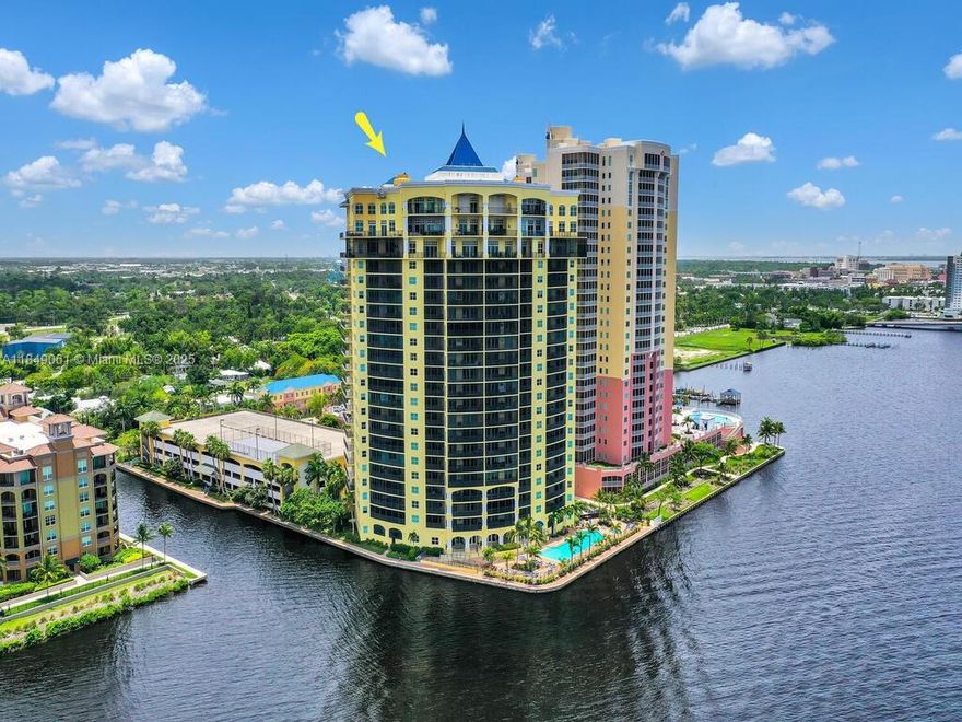 Nestled in Downtown Fort Myers, this pristine condo at Beau Rivage offers over 1,300 square feet of luxurious living space. The three-bedroom, two-bathroom unit features stunning views of the Caloosahatchee River from an oversized balcony. Inside, enjoy French Pattern Travertine floors in main areas and bathrooms, and hand-scraped wood floors in bedrooms. The condo includes two covered parking spaces and convenient storage. Beau Rivage amenities include a concierge service, fitness center, tennis courts, a computer/card room, billiards room, theater, sauna, pool, and hot tub. With easy access to local restaurants, shops, and trolley service, this condo perfectly blends sophisticated living with urban convenience.