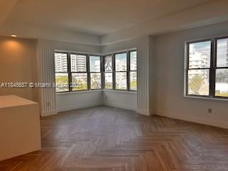 All new! Be the first to live in this exquisite waterfront corner unit in famous Helen Mar Condo. Available for 1 year lease or longer: all new with beautiful herringbone tile floors throughout, open kitchen with new appliances, custom cabinetry and modern design, new bathrooms (1 full and 1 half) and new impact windows in process. Fantastic views of Indian Creek waterway & ocean, bright & sunny w/over 900sf, high ceilings, and washer/dryer in unit. Building has a dedicated parking lot, beautiful lush gardens with pool & BBQ area and is in the perfect location- a quiet oasis near it all- just cross the footbridge for the 1/2 block walk to the ocean or stroll to Lincoln Road in minutes.