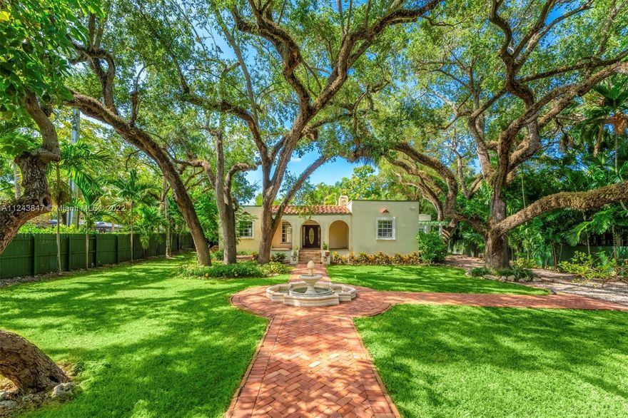 Located on a peaceful, tree-lined street and nestled sweetly on a corner lot lies the opportunity to create the home of your dreams in coveted north Coconut Grove. Surrounded by lush landscaping with tall, mature oak trees and leafy hedges, this 13,300 Sq. Ft. lot is also centrally located to excellent schools, hospitals, parks, restaurants and shops. The house can be torn down. There is a large driveway, patio, 2-car garage and an additional entrance on SW 17th Ave.