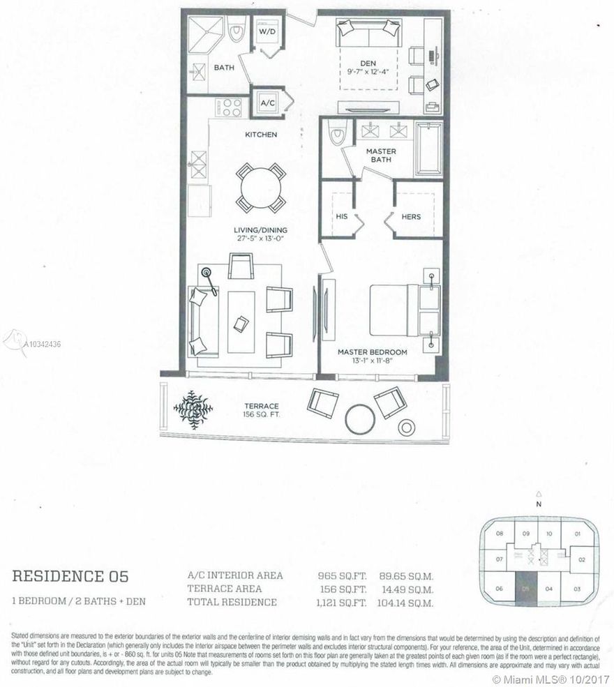 Be the first one to live near the top of Brickell Heights East Tower. Great layout with 1,121 Sqft: 1 Bedroom + DEN + 2 FULL BATHROOMS + 2 walking closets + terrace / balcony. Beautiful European white cabinetry in premium finishes and imported stone counters. Zero radius stainless under mount sink with single lever European style faucet. Tiled floors in living areas and imported designer porcelain tile floors in bathrooms and kitchen. Modern Blinds. One year EQUINOX Fitness Club & Spa included. Resident's lounge and Concierge 24/7, 3 pools (1 rooftop pool), jacuzzi, gym, steam room, sauna, business center, media room, cinema. Maintenance includes basic cable, wifi, & water. Just steps away from Brickell City Centre, great restaurants & bars, minutes from Miami Beach, Mid Town & Wynwood.