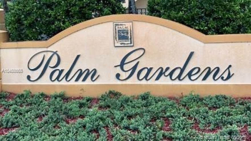 PALM GARDENS FOR RENT  DORAL 1/1.5