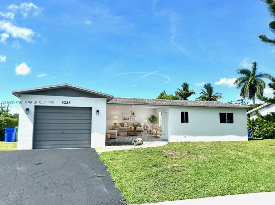 If you are looking for a place where everything is already done for you, you have to see this home in Margate. It sits on a big corner lot right on the water, so the views are really nice. The whole house has been fixed up from top to bottom, so it feels brand new the moment you walk inside. It has 3 bedrooms and 2 full bathrooms, plus a 1-car garage to keep your car out of the sun. The kitchen is great and features pretty new quartz counters. We are also putting in brand new stainless steel appliances before you move in. You will find new flooring throughout the entire house, so no old carpet to worry about here. We also made sure the home is solid and safe with a strong new roof and impact windows to help with storms and keep things quiet inside. Since everything inside and out is new, you can just move in and start relaxing. It is a simple, clean, and bright space that is ready for a new owner to call it home. Come take a look and see the water views for yourself!