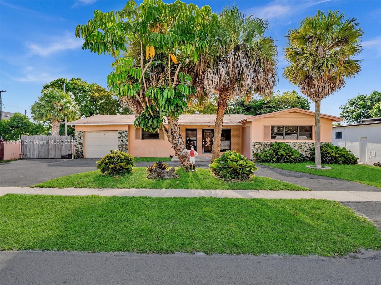 Welcome to your oasis in the heart of North Miami Beach. Perfectly positioned near major highways, premier shopping plazas and just minutes from the beautiful Sunny Isles Beach, this spacious 3-bedroom gem features an open-concept layout with a grand Florida room for extra living space. With no HOA and endless potential, this home invites your personal touch! Stove, refrigerator, washer and dryer not included in sale. Property is being sold as-is with the right to inspect.