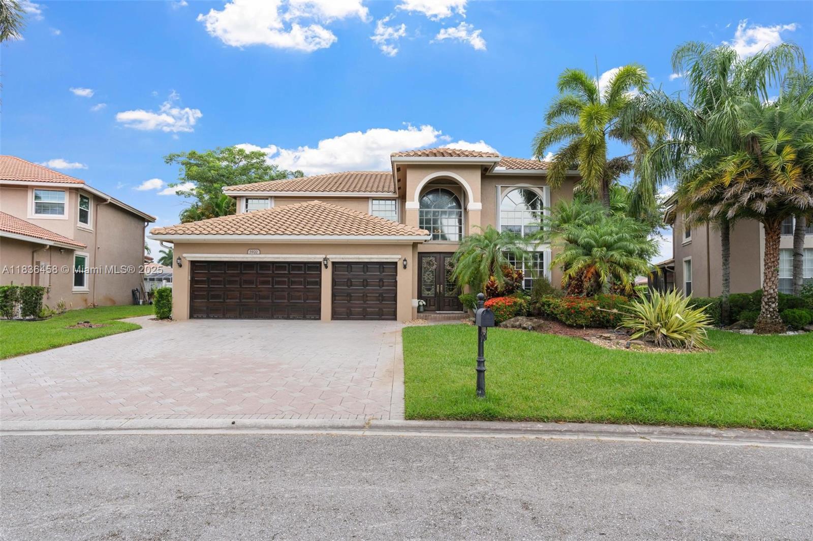 Experience the best of South Fl living in this beautifully maintained 2-story lakefront pool home in the
prestigious 24 hour gated Grand Reserve community. One of the largest homes available in the community, it
boasts a brand-new roof, water heater & a stunning outdoor summer kitchen—perfect for entertaining & enjoying
sunsets by the water. Enjoy a spacious open loft upstairs offering endless possibilities. The first-floor primary suite
adds convenience, while recent upgrades include a fully remodeled laundry room, powder room & new flooring
on the stairs and upper level. New refrigerator, microwave, and dishwasher included. Freshly painted and move in
ready. Located near top-rated schools, hospitals, restaurants, and shopping. A true gem. This is the one you’ve
been waiting for!