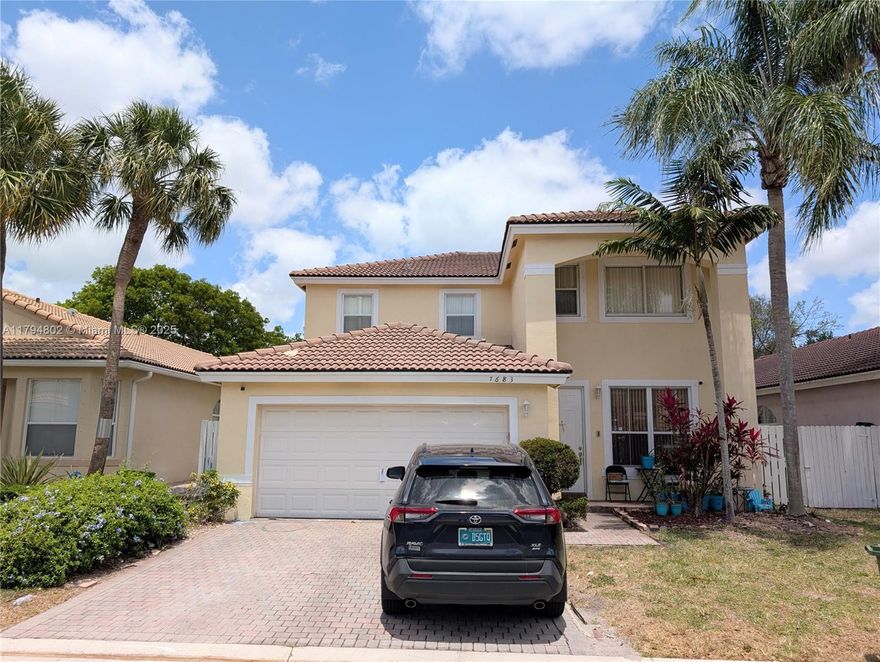 Spacious 5 bed/3 bath home with a 2-car garage in a gated community in Pembroke Pines. One bedroom is located on the first floor, offering flexible use. The home includes a good-sized backyard and access to a wide range of resort-style amenities such as a clubhouse, pool, tennis courts, gym, playground, and on-site management office. Convenient location close to shopping, dining, and major roads. Seller offering $20,000 credit to buyer with full-price offer. Credit may be applied toward buyer’s closing costs, repairs, or updates.