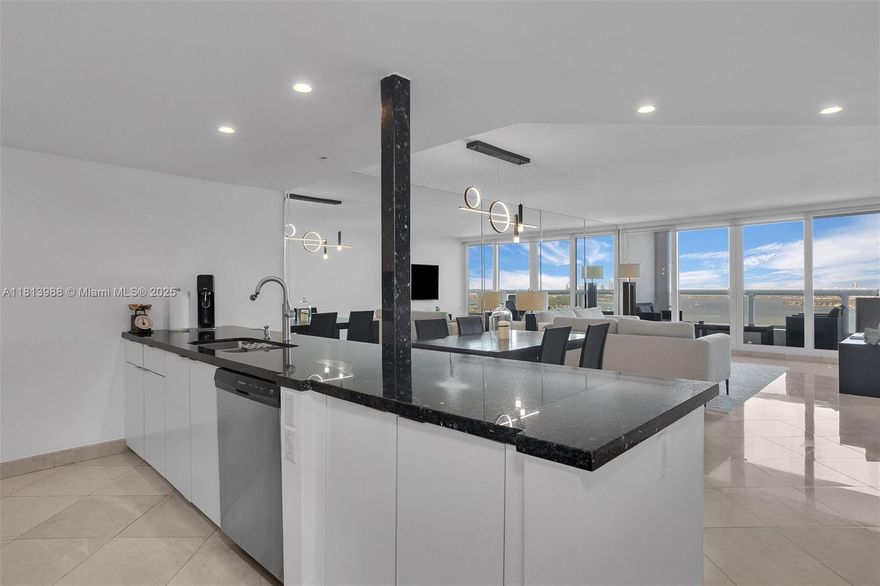 Beautiful furnished 2BR/2BA overlooking the bay. Enjoy unobstructed views of South Beach, the Port of Miami & its cruises and the breathtaking Biscayne Bay in this renovated unit at The Grand. Walking distance to many of Miami's best cultural and artistic venues like The Performing Art Center, sports Arena and Bayfront Park. Minutes away from Midtown, Design District and Brickell. The Grand offers great amenities like bars and restaurants, fully equipped gym, sauna, convenience store, pharmacy, heated pool and 24 hours concierge and security.