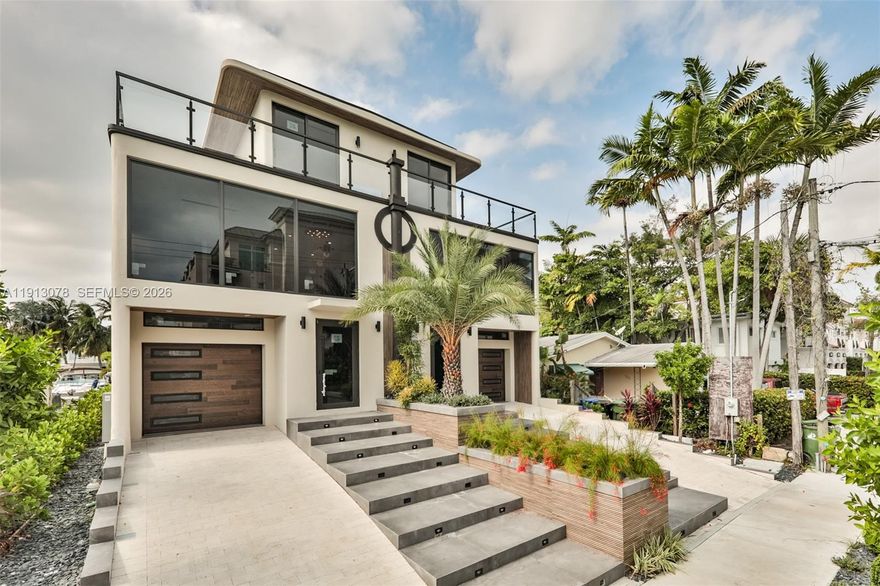 Welcome to the exquisite waterfront new construction duplex located next to the vibrant Las Olas Blvd. Crafted for modern living along Fort Lauderdale’s iconic waterways and filled with natural light, each residence features 4 bedrooms, 4.5 baths, 3,395 SqFt (315 SqM) of refined interiors, dockage for a 50 Ft (15 M) yacht, double-height ceilings in the living room, and serene canal views from the primary suite. Each home features a private plunge pool, expansive wraparound balcony space, and a rooftop terrace with dazzling skyline views of the world’s
yachting capital - an exquisite fusion of architecture, design, and lifestyle in the heart of Fort Lauderdale. Experience it in person - reach out to arrange your private showing.
