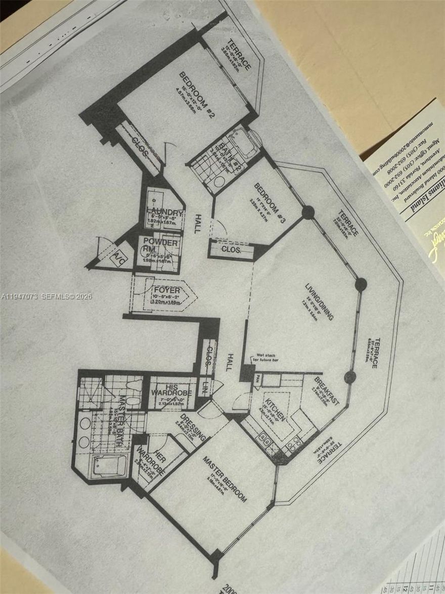 "WILLIAMS ISLAND ESTATE SALE! LOWEST PRICE THREE BEDROOM IN THE COMPLEX" ALL NEW APPLIANCES AND MARBLE FLOORS BOAT DOCKAGE AVAILABLE. THIS IS A RARE THREE BEDROOM 2 1/2 BATH 2535 FT.² WRAPAROUND BALCONIES,360DEGREE PANORAMIC INTERCOASTAL AND OCEAN VIEWS! ANY AND ALL ASSESSMENTS PAID IN FULL BY THE ESTATE AND ALL REPAIRS HAVE BEEN COMPLETED TO THE BUILDING. IT IS A FULLY UPDATED BUILDING. TOO MANY AMENITIES TO MENTION BOATING, TENNIS COURTS, POOL SAUNA STEAM,PRIVATE LARGE THEATER, CLUB ROOMS,
PLUS AUTO MEMBERSHIP TO COUNTRY CLUB AND FINE DINING RESTAURANT. NUMEROUS FOUNTAINS AND WINDING WALKWAYS. WELL KEPT FULL VALET BUILDING, VACANT EASY TO SHOW AND READY TO MOVE IN SUPER CLEAN. LOOKS NEVER LIVED IN ALL ELECTRONIC SHADES AND BLINDS LOWEST PRICE IN ALL OF SUB ONLY 1.19.