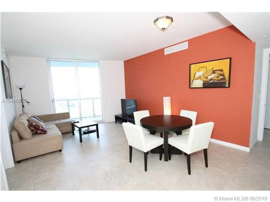 Wonderful split plan unit with river views. Cable, internet, and water included. Walk-in closets in both bedrooms and tile floors throughout. Steps from Brickell City Centre! Additionally parking available $200 self, $160 valet monthly plus tax. Please send the offer with income verification and credit report. Pool will close this year for a few months.  No specific time frame has been given by the association