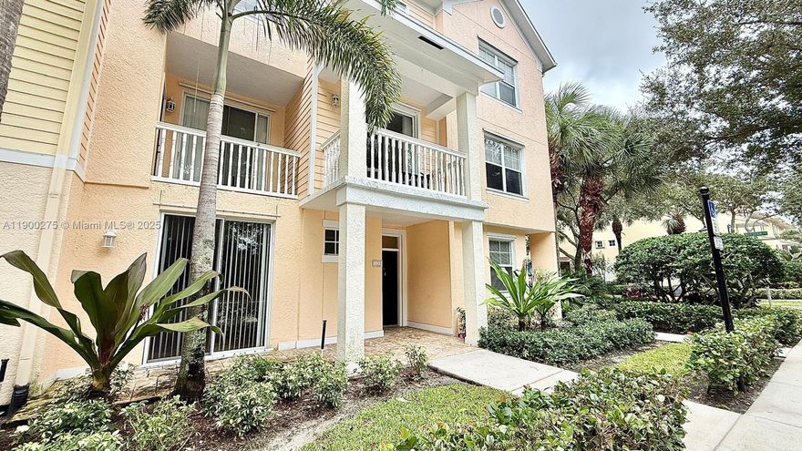 Excellently maintained condo in desirable Somerset at Abacoa. Spacious home with two large bedrooms, each with its own bathroom and walk-in closet. Bright living room and separate dining area. Kitchen with ample cabinets and all appliances. Wood laminate floors throughout, freshly painted in white. Lovely front porch facing the preserve. Includes in-unit laundry, one-car attached garage, and driveway parking. Rent includes water, sewer, trash, internet, and cable TV. Ten minutes from Jupiter Beach and I-95, close to restaurants and markets.