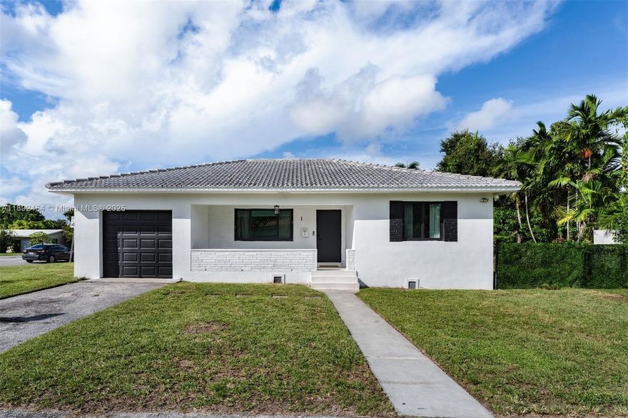 Discover the perfect blend of timeless charm and contemporary comfort in this beautifully reimagined El Portal home. This thoughtfully designed modern elegant residence invites for a warm and functional living experience, it features a one-car garage that can easily convert into a third bedroom-expanding the home to over 1,800 sq. ft. Additionally, this home also offers a flex room that can be used an office or laundry room. Enjoy an open layout with impact windows, functional floor plan, and refined finishes. A newer roof, new HVAC, and new tankless water heater offer peace of mind. Nestled in one of Miami’s most desirable neighborhoods, this home is very centrally located to both airports, amazing schools, steps away from Miami Shores, and all that Miami has to offer.