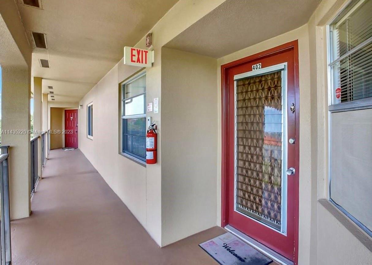 Nice and clean 2 bedroom /2 bath located on the 4th floor with beautiful golf course & water view. Washer/ Dryer combo conveniently located inside the unit . Rollup hurricane shutters . Elevator building .No rental restrictions -Unit can be rented right away. Utilities included " Water /Sewer, trash removal, cable tv , internet .