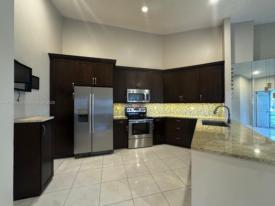Comfortable townhouse unfurnished in Boca Gardens, 3 bedrooms, 2 bathrooms, updated kitchen cabinets and granite counters tops. Open and bright dining and living room area, screened patio. The community offers great amenities including clubhouse resort style pool overlooking large lake, tennis courts, exercise room and children’s playgrounds, amenities are directly across from villa easy access. The tenant will pay the Association a security deposit equal to one month's rent ($3,150) plus an Avanti processing fee of $45, in addition to paying the first month (upon approval) + 1 month's security deposit (move-in date) to the landlord. The move-in amount is $9,495. Please send offers summit the offer with Rental Application. For more information text listing agent.