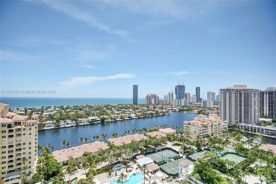 Welcome to Bella Vista in Porto Vita! Enter from Private Elevator & Experience Luxury in This Spacious 3160 SF - 3
 Bed, 4 Bath Corner Unit w/ Stunning Water Views Throughout. Enjoy the 2 Expansive Wraparound Balconies for
 Outdoor Dining and Entertaining. Sunrise/ Sunset! Finest Features incl. 12 ft Ceilings, Floor to Ceiling Windows
 Maximizing Natural Light. All Bedrooms Have Ensuite Baths! Only 22 Units in This Tower! Experience the 5 Star
 Amenities of the Villa Grande Club- a Residents-only Membership Clubhouse With 3 Restaurants, 2 Story Spa &
 Health Club W/ High Tech Gym, Hair Salon, Marina, Huge Olympic Pool + Patio w/ Food Service, Tennis Courts,
 Sports Facilities for Pickleball/ Soccer/ Basketball, Kid's Lounge, 24 Hr Security, Valet, Concierge & More!