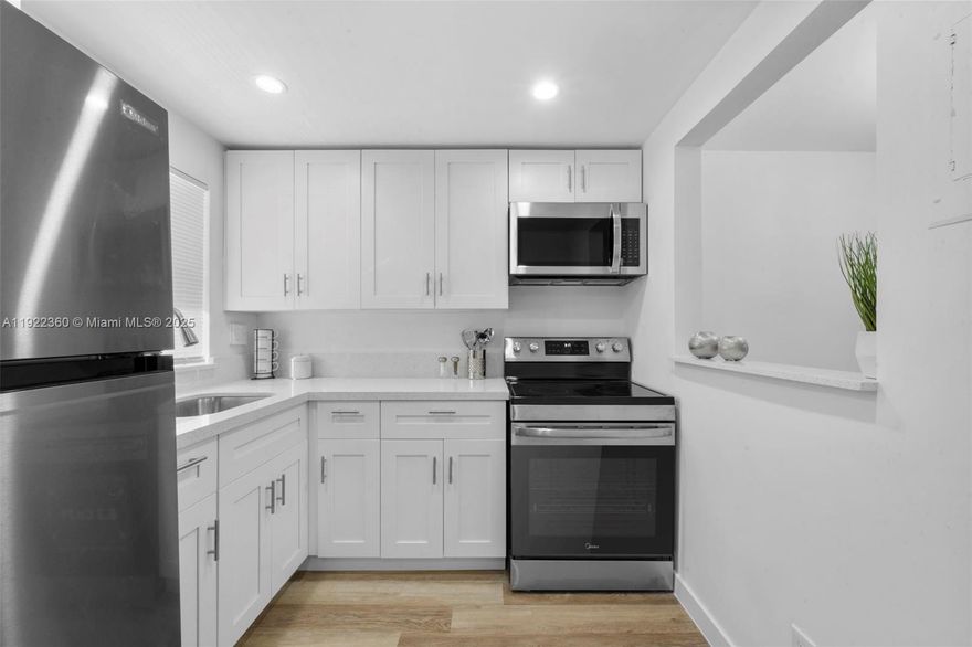 This modern unit on the second floor,featuring one bedrooms and one bathroom. It is completely updated and includes a renovated kitchen with custom cabinetry, with quartz countertops, brand new appliances and recessed lighting. The renovated bathroom with elegant mirrors. Soundproof, waterproof luxury vinyl flooring. A/C and electrical systems, in excellent condition.Convenient parking outside the entrance. Al amenities include pools, sauna, billiards, exercise facilities, free bus transportation to Shopping malls. Vibrant 55+ community a few miles from  Shopping snd major expressways. Seller financing available