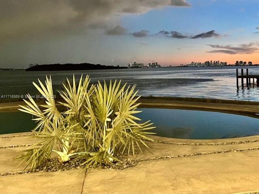 This exceptional 16100 sqft corner lot 230ft on the open bay is featuring breathtaking view from Bal Harbour to Downtown Brickell .Fully remodeled in 2023 this property in the very quiet police gated oasis of Sans Souci Estates offer 3600 sqft , 5 bedrooms (4 bay view ) 2 cars garage. Very unique location at 5 mn from Bal Harbour Shops and beaches , 15 mn from Aventura or Design District ! Rare opportunity to live on the breezy wide bay. A must see !