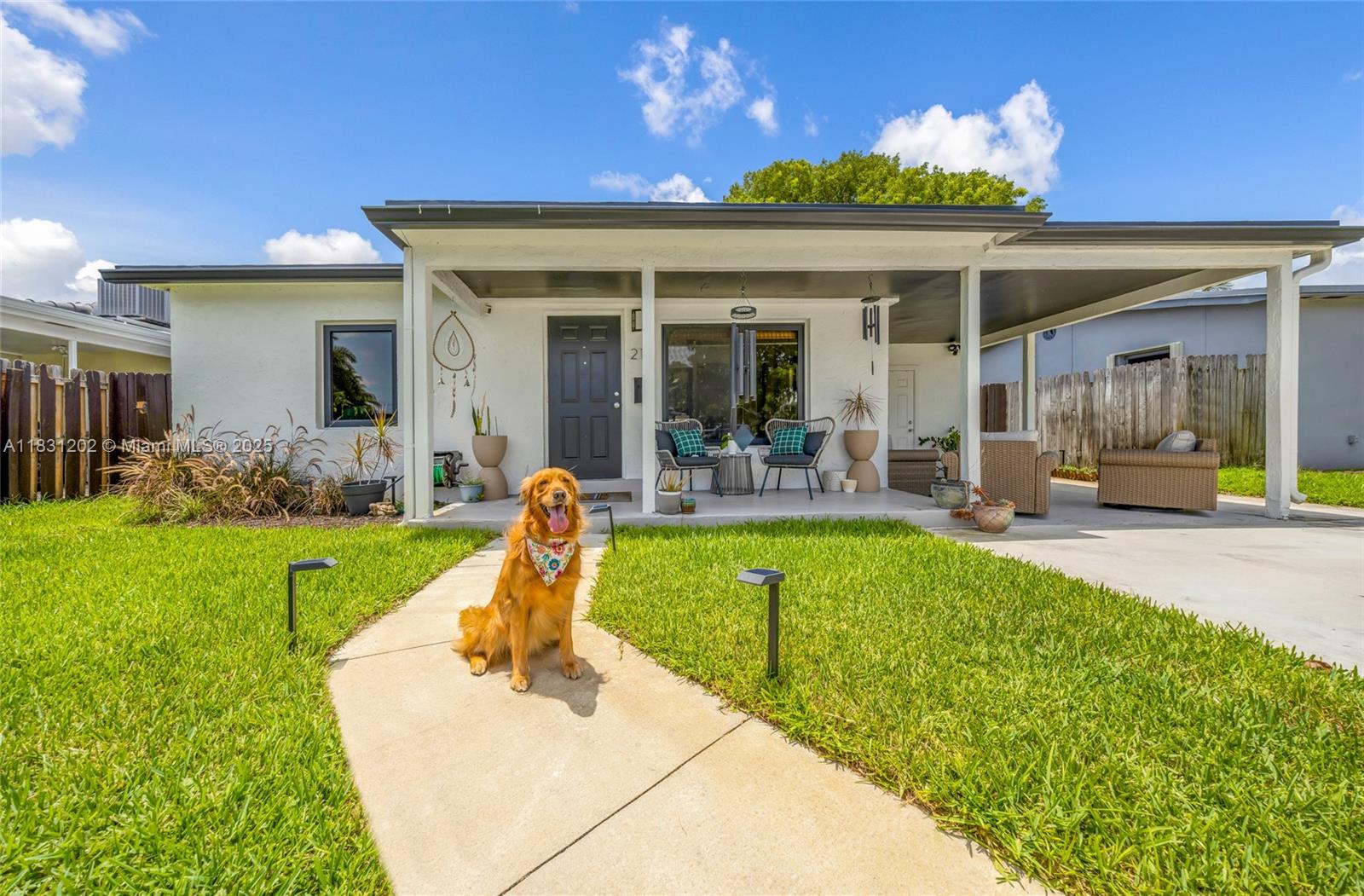 Beautiful - 2 Bed, 1 Bath single-family home on a spacious lot with no HOA! Features a pool, impact windows, new tile floors in bedrooms that flows through the rest of the home, smart Nest thermostat, smart sprinkler system, security cameras and separate laundry room. Main house roof replaced 2016, Flat Roof was replaced in 2021. Covered carport plus driveway redone in 2023. The bathroom was recently remodeled with beautiful finishes including an extra deep soaking tub. Expansive yard, great for entertaining. Located in a wonderful neighborhood close to shops, cafes, restaurants, & with quick highway access. This move in ready home is ready for its new owner. With the right offer, sellers are willing to contribute toward buyer’s closing costs and prepaids.