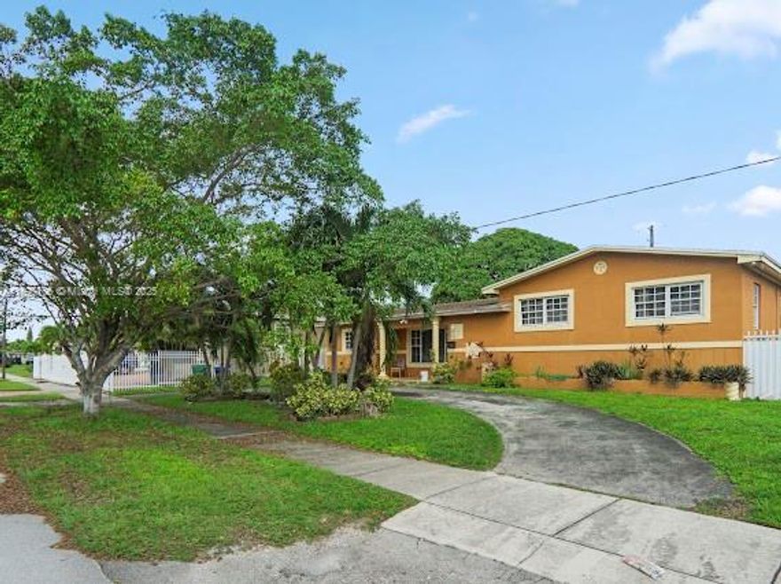 Spacious and beautifully maintained home in the city of Miami Gardens! Featuring a stylish kitchen with granite countertops and stainless steel appliances, a large family room, and a finished basement... which can turn into a gym area, office space, or even a movie theater room with an additional bedroom—perfect for guests or extra living space. Enjoy upgraded bathrooms and lovely landscaping. This home offers plenty of space, character, and comfort — show with confidence!    Roof: 2019, A/C: 2019