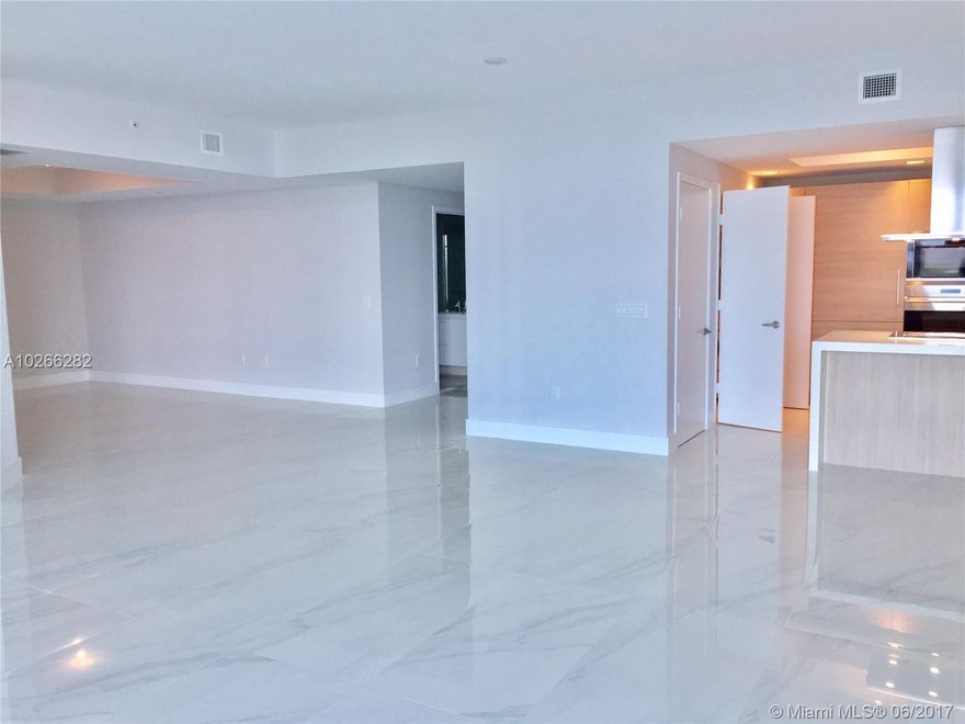 Ca floor plan with beautiful scenic views. Marble baths, Grohe fixtures, Italian suspended vanities, Italian kitchen, Sub Zero refrigerator, Bosch and Wolf appliances. 

2 BR 3 BA + large den can be used as third bedroom. over 1800 sq. ft. Direct water views at the new Reserve at Marina Palms. Contact listing agent  for the description of the property. Rental includes blackout blinds, and build-out closets. See pictures.