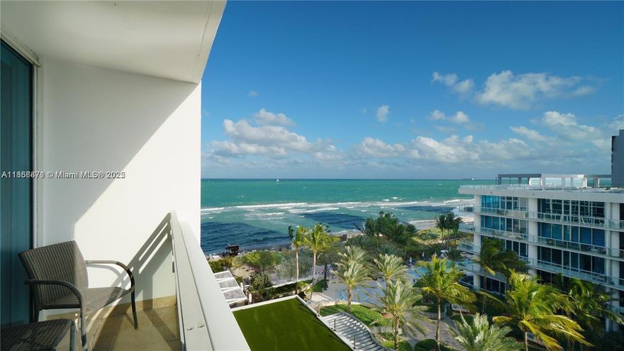 Experience luxury resort living at Carillon Miami Beach. This beautifully furnished 1-bedroom, 1-bath residence offers 662 sq ft with breathtaking ocean and city views. Featuring marble floors, private balconies, and a modern kitchenette, this condo-hotel unit provides both comfort and style. Owners and guests enjoy world-class amenities including a renowned spa, four pools, state-of-the-art fitness center, beach service, fine dining, and 24/7 security.