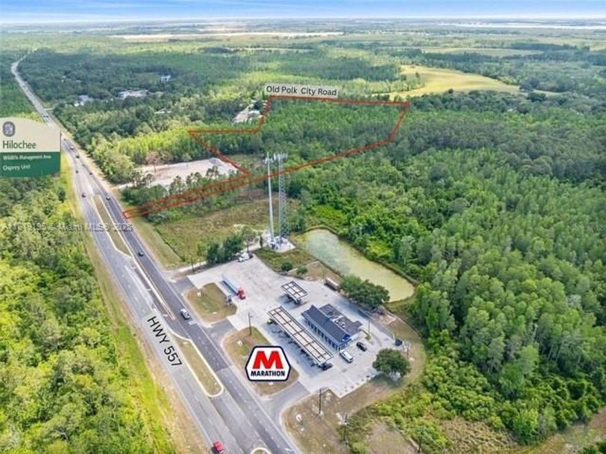 Over 17 Acres of prime Florida real estate awaits builders and developers to embark on their next major project.
This incredible parcel of vacant land is  located just off the 1-4 in Central Florida.
With access to Florida's Top Attractions  like Disney world, Universal Studios ,Universities and the Orlando International Airport .This is a great opportunity to build in a central location and acquire immediate growth and value.