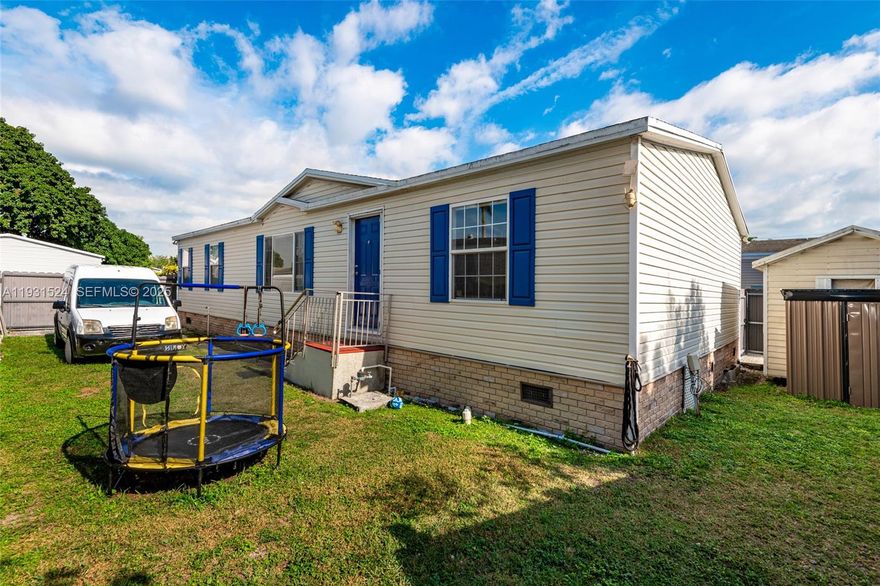 Spacious 3-bedroom, 2-bath double-wide mobile home located in the all-ages, guard-gated Coco walk Estates community. Home features recent updates including new kitchen and bathroom countertops and flooring, new sinks and toilets, fresh interior paint, and a roof approximately 7 years old. Interior laundry room.

Sale includes mobile home, land, and storage shed. Community amenities include a pool and low maintenance fees. Pets and rentals permitted. Convenient location near US-1 and Florida’s Turnpike, with proximity to the Florida Keys and National Parks.