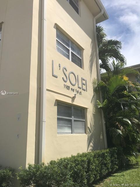 Beautiful and large 1 bed/1 bath corner apartment freshly painted white. Located on the second floor, the living area and bedroom boasts unbeatable natural light with lots of closet space, and a large balcony. Kitchen features a separate breakfast area with its own entrance. 1 assigned parking just below unit. Laundry facility on each floor. Well kept building offering a pool and lounge chairs to enjoy sunny days. Centrally located minutes to the beach, Gulfstream, shops, dining, and Aventura Mall. Easy to show.