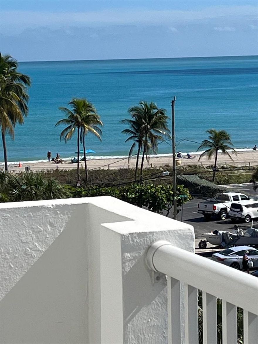 Must See this upgraded unit in 55+ community bldg. Look at the Ocean and Intracoastal Views from your open balcony on the 6th floor. Just steps to the beach everyday, Hollywood Broadwalk, close to many Casinos, Horse racing, restaurants, shopping. Call and schedule an appointment to see this Beautiful 2/2 condo, great Sq Footage and closets. No Rentals allowed. Very friendly neighbors.