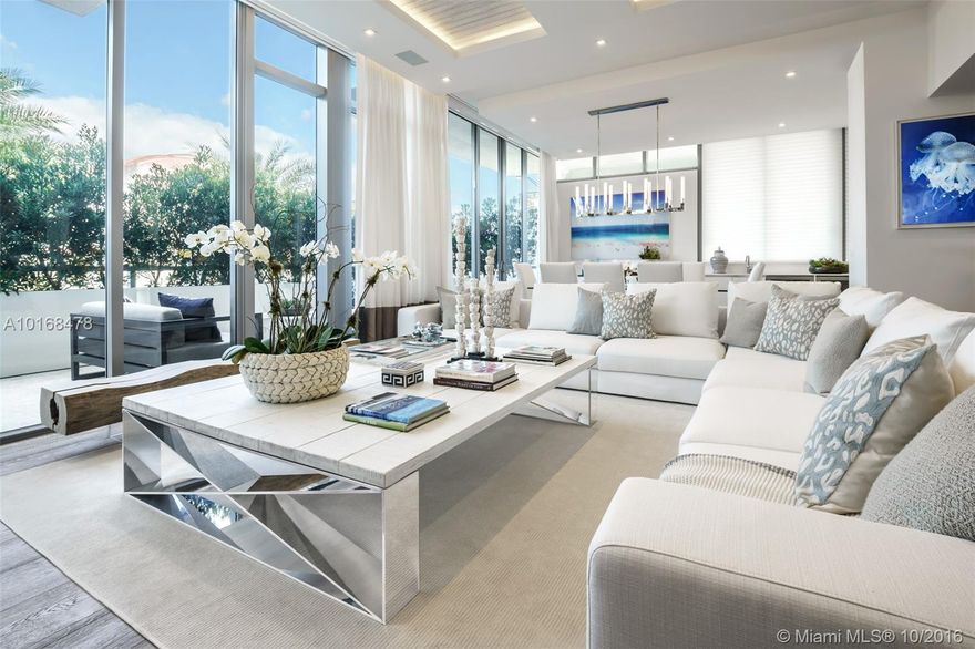 Beautiful newly constructed elegant and contemporary five story town-home on the ocean. Amazing ocean views with direct access. Grand 10ft ceilings, glass elevator, rooftop terrace with plunge pool and summer kitchen. Featuring modern touches, top of the line appliances, designer finishes through-out the home, no details were spared. Within walking distance of the Bal Harbour Shops, boutiques and great restaurants; exemplifying Florida living at its finest. Visit us! Sales model open!