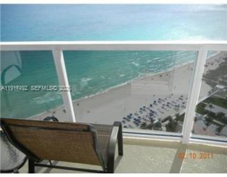 Trump International Oceanfront Junior suit 664 sq ft with owners closet and washer and dryer in the unit. King size bed,