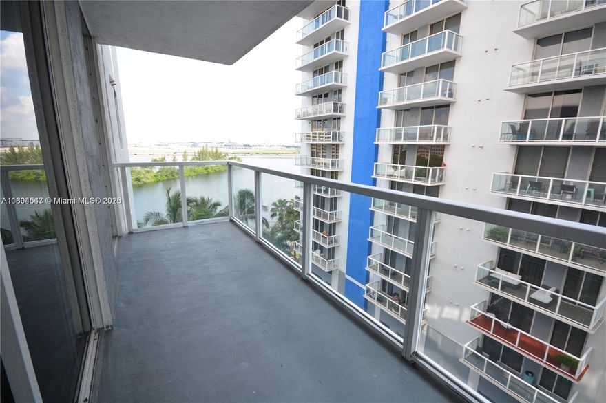 Cozy 2 bedroom & 1 bathroom apartment 862 sqft with 1 assigned covered parking space, with view Blue Lagoon and Airport. Washer and Dryer inside the unit. The Blue Lagoon Condominiums has excellent location, gated community with 24/7 security and spectacular amenities that include business center, heated pool, Jacuzzi, fitness center, grocery, spa/sauna, beauty salon, 7 BBQ in front of the lagoon, mini golf, kids play area, area for parties, Electric vehicle (EV) charging Station. It is conveniently located in Central Miami, close to Miami International Airport and highway access to Downtown and the beaches in minutes.