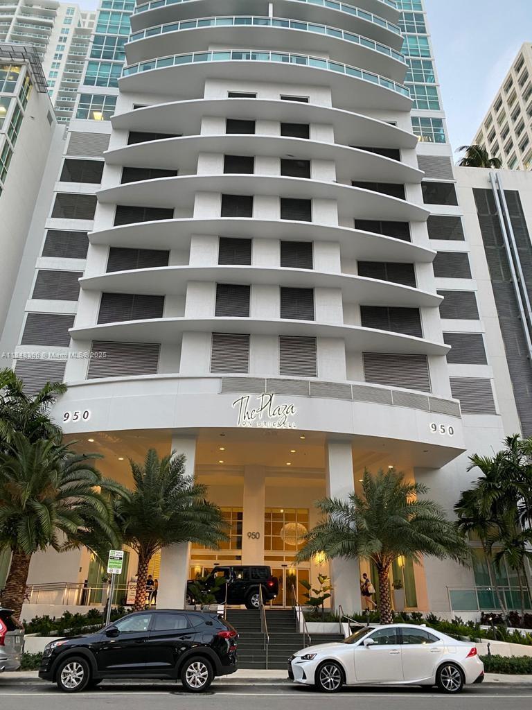 Stunning 2-bedroom, 2.5-bath apartment available mid-September at The Plaza on Brickell. This elegant unit features spectacular city views, soaring 11-foot ceilings, and floor-to-ceiling windows that flood the space with natural light. It offers porcelain floors throughout, a modern kitchen with stainless steel appliances, granite countertops, in-unit washer and dryer, spacious walk-in closets, and bathrooms with frameless glass shower doors. The building offers resort-style amenities including a fully equipped fitness center, pool, billiards room, coworking spaces, event room, valet parking, covered garage, concierge service, and 24-hour security. Ideally located in the heart of Brickell, just steps from top restaurants, shops, and entertainment.