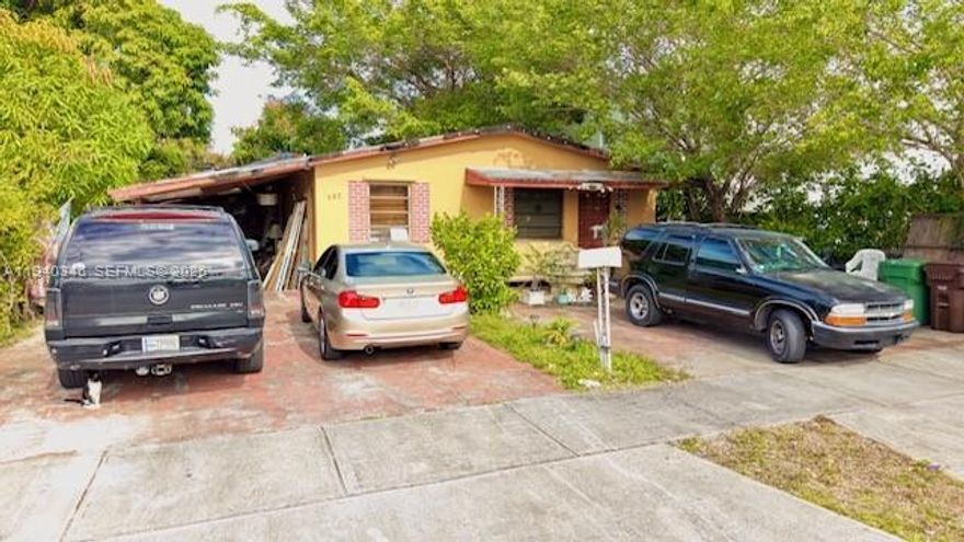 Rare find! 
5-bed, 2-bath gem with 2,166 sqft of living space and 6,750 oversized lot. Priced to sell, this income-producing property is perfect for investors. Currently rented month-to-month, offering immediate cash flow. Close to Hialeah's vibrant West 1st Avenue for dining and shopping, and just minutes from major highways (I-95, Palmetto Expressway) for easy commute access. A great opportunity to own a valuable asset.