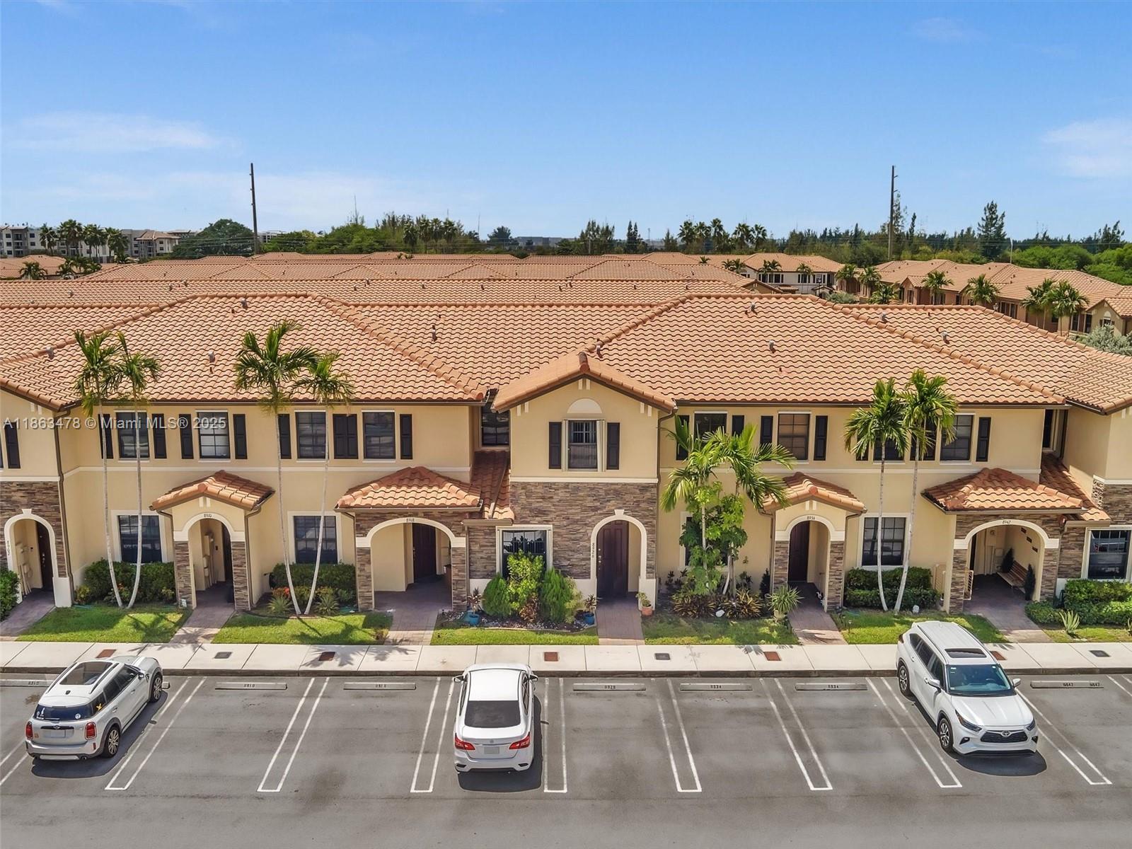This spacious 2-story villa features 3 bedrooms and 2.5 bathrooms with a modern open layout. Tile flooring on the first floor and laminate wood upstairs add a stylish touch throughout. The open kitchen with stainless steel appliances flows seamlessly to a private paved, fenced patio—perfect for family gatherings.
Located in the gated community of Aragon, residents enjoy resort-style amenities including a clubhouse, pool, fitness center, playground, 24-hour security, and more. The property offers two assigned parking spaces in front, plus ample guest parking.
Conveniently situated near major highways, supermarkets, schools, and restaurants.