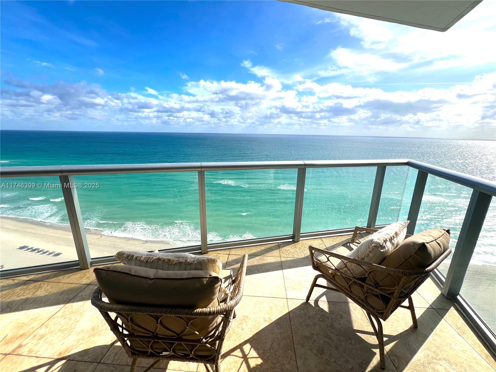 Five star resort living at luxurious oceanfront, Fendi appointed Jade Beach Condominium located in Sunny Isles. Turnkey, 1 bedroom/1.5 bath residence with stunning direct ocean views. Unit includes 1 assigned parking and storage unit. Extraordinary amenities include oceanfront fitness center, full service spa, sunrise and sunset pools, jacuzzi, outdoor bar and cafe offering poolside, beach and in residence food and beverage service, full service beach club, conference room, media and game room, 24 hr concierge, front desk, security and valet. A MUST SEE!