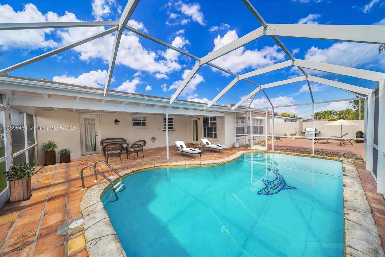 Beautiful home in Westchester!Features 3 bedrooms, 2 baths, tile flooring throughout, Living, Dining and large family room overlooking the screened in pool. Spacious back yard. Pool maintenance is included in the rent. Credit and background check will be processed by listing office. Good credit/background and verfiable employment a must.