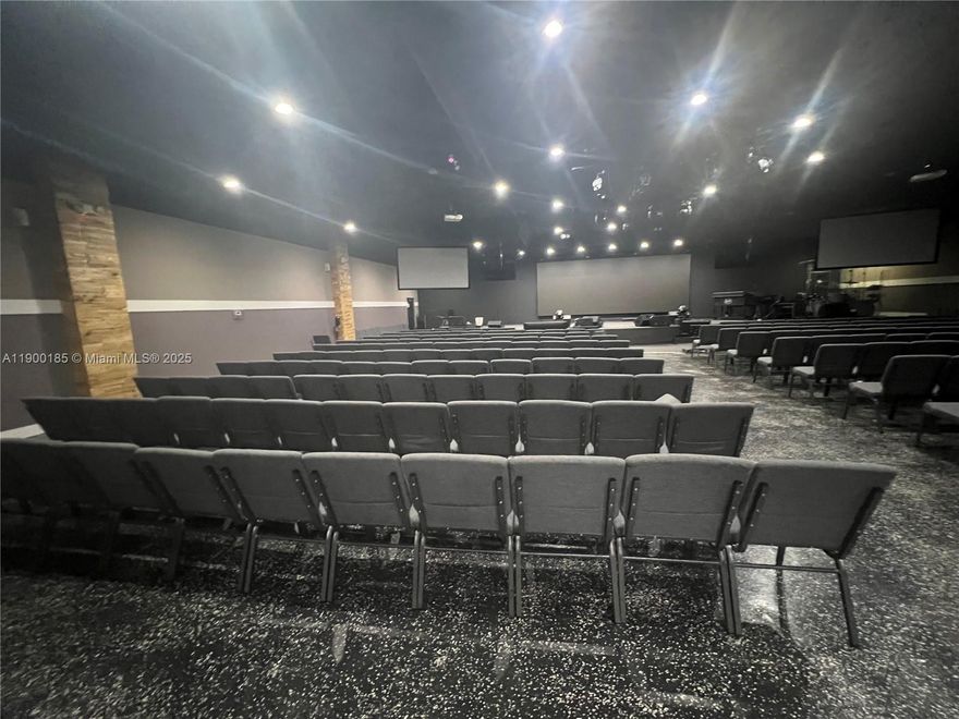 Beautiful Church in the heart of Broward for Lease ONLY CAPACITY 300+, Plenty of parking space
Monthly rental includes: 1 weekday and 1 weekend day for a monthly fee( 8 meetings per month for $5500)with/ a year sublease agreement. It can also be rented for individual days for special events or for just one day a week sublease agreement. In addition: multimedia, sound system, lights, instruments, spacious lobby, and all furniture. Available Days and Schedules to choose from: Mondays 7:00 pm-10:00 pm, Tuesdays 7:00 pm-10:00 pm, Thursdays 7:00 pm-10:00 pm, Saturdays 9:00 am-12:00 pm / 1:00 pm- 4:00 pm/6:00 pm-9:00 pm/ Sundays 7:00 am-10:00 am/2:00 pm-5:00 pm.